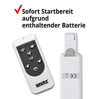 Hecht Elektroheizung – Neu, Fernbedienung, 3 Stufen, Thermostat