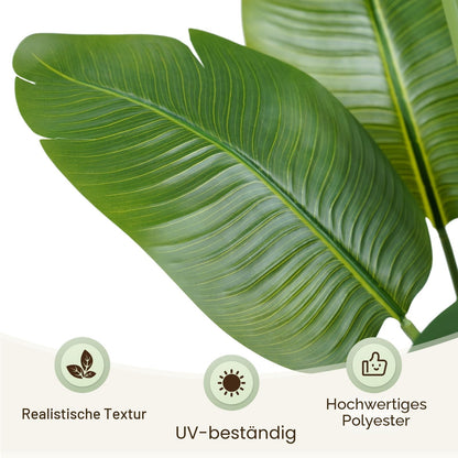 Keeplush Künstliche Paradiesvogel-Pflanze 150 cm im Topf