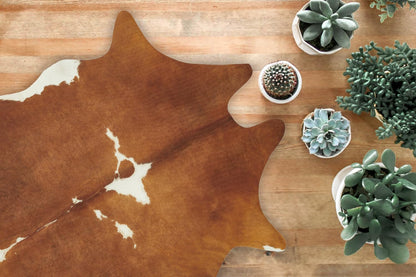 andiamo Amarillo Kunstfell Teppich - 125x155 cm Creme-braun