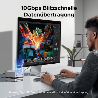 UGREEN Mac mini M4 Dock - DP 4K@240Hz, SSD & Dual-Monitor