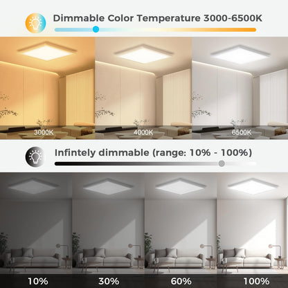 Oraymin LED Panel Deckenleuchte - RGB Dimmbar 45x45 cm