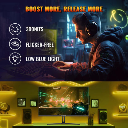 Minifire MFG27F2 Gaming Monitor - 27 Zoll FHD 180Hz 1ms IPS