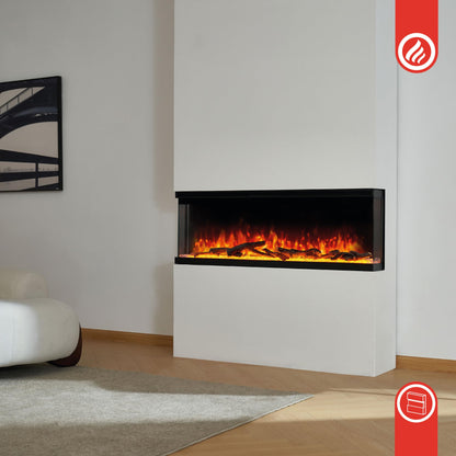 KAMINIO LEA 3-in-1 Elektrokamin Panoramablick - 42 Zoll