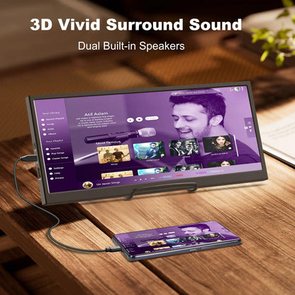 12,3 Zoll Tragbarer Stretched Monitor Touch – USB-C/HDMI IPS