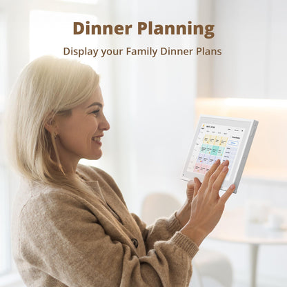 Dragon Touch 10,1 Zoll Digitaler Kalender Familienplaner - Weiss