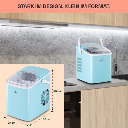 Klarstein Arctic Porter Eiswürfelbereiter - Blau, 12kg