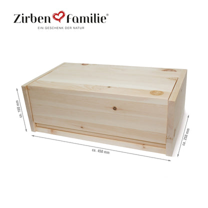 ZirbenFamilie Zirben-Brotkasten Frischhaltebox - 45x16x25cm
