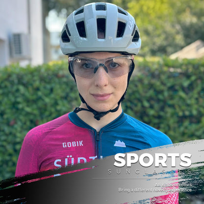 SCVCN S86 Photochromatische Fahrradbrille selbsttönend UV400