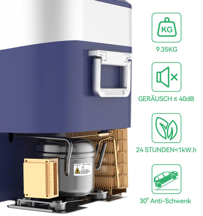 BINGI Kompressor-Kühlbox 22L HC-22P5, tragbar für 12/24V und 230V