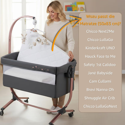 Totsy Baby Stubenwagen Matratze Basic 83 x 50 cm, OEKO-TEX