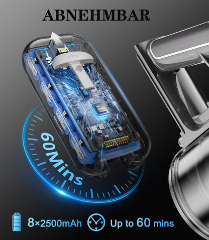 Syntecno VC7211 Akku-Stabstaubsauger kabellos, 350 W, beutellos
