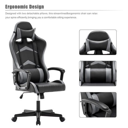 IntimaTe WM Heart Ergonomischer Gaming Bürostuhl – Grau