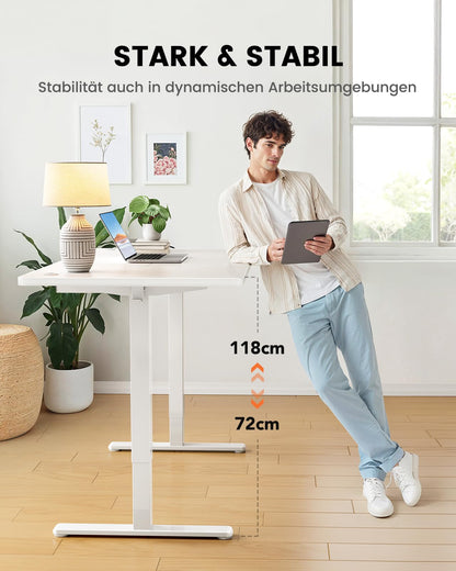 ErGear Elektrischer Schreibtisch höhenverstellbar – 120x80 cm