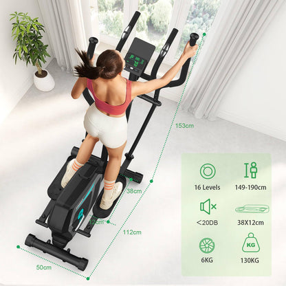 SportFit Crosstrainer Ellipsentrainer - ultraleise Bluetooth 16 Stufen