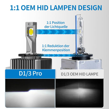 MOTORHOOK D3S Xenon Brenner Scheinwerferlampe - 6500K Weiss 2 Stk.