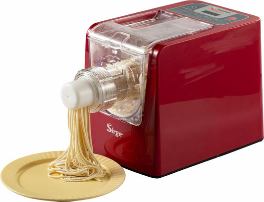 Sirge PASTAMAGIC Nudelautomat 300W – 18 Nudelgitter. Bereitet frische Nudeln und Pasta mit 18 Matrizen zu Hause zu.