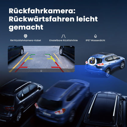 Krunia 9.26" Drahtloses Tragbares CarPlay Android Auto Display