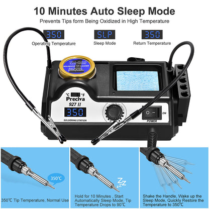 Preciva Lötstation 60W mit Display und helfenden Händen