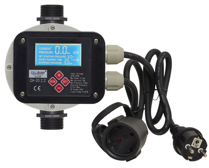 CHM Pumpensteuerung CH20 Druckschalter mit LCD und Trockenlaufschutz für Pumpen bis 10 bar