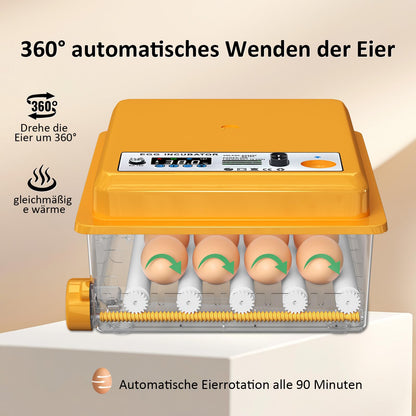 Chalixion Brutautomat vollautomatisch für 16 Eier mit LED Eierleuchte