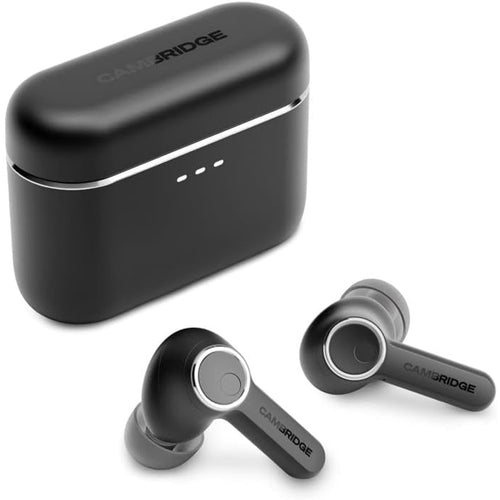 Cambridge Audio Melomania A100 True Wireless In-Ear Kopfhörer Schwarz mit Ladecase