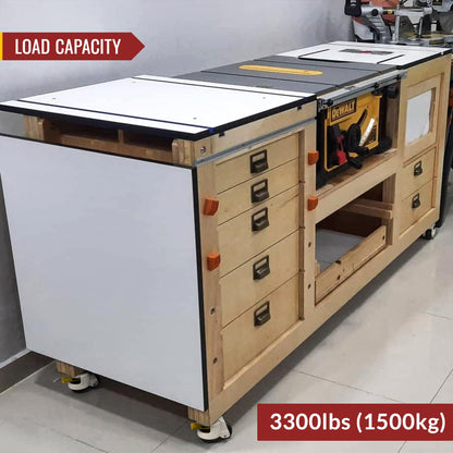 Industrie TD80 Schwerlast Niveaurollen – 60mm Ratschengriff