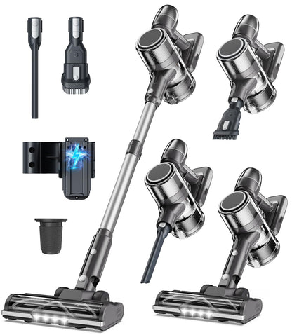 Syntecno VC7211 Akku-Stabstaubsauger kabellos, 350 W, beutellos