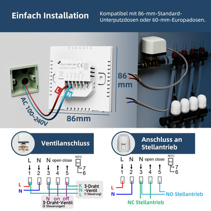 Beok TOL47WIFI Smart WiFi Heizthermostat - 2er-Pack
