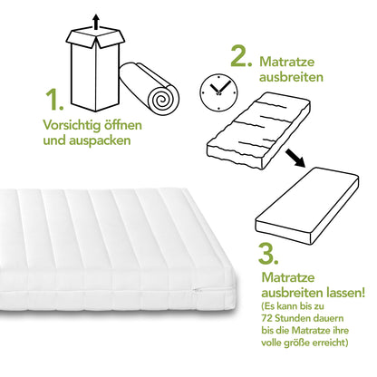 DREAMSTAR Easy Flex 7-Zonen Kaltschaummatratze - H2/H3, 180x200 cm