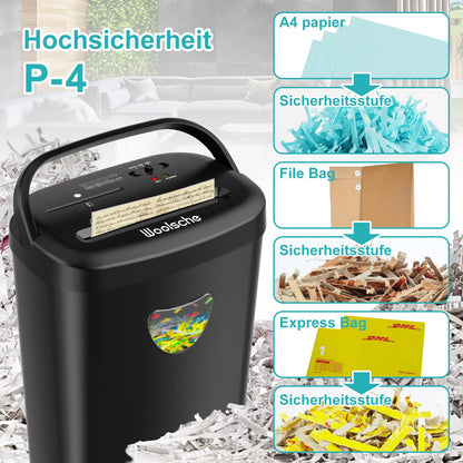 OfficePro SecureShred S12 Aktenvernichter für Papier & CDs, 12 Blatt, 25L