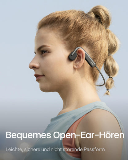 SHOKZ OpenMove Knochenleitungs-Kopfhörer Bluetooth 5.1 Grau