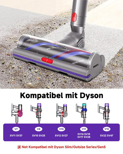 Yivy Bodendüse für Dyson V11 V15 V10 V8 V7, Anti-Tangle Ersatzbürste