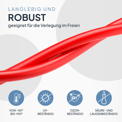 SEPO-Leitungen Solarkabel H1Z2Z2-K 6 mm², 50 m, rot