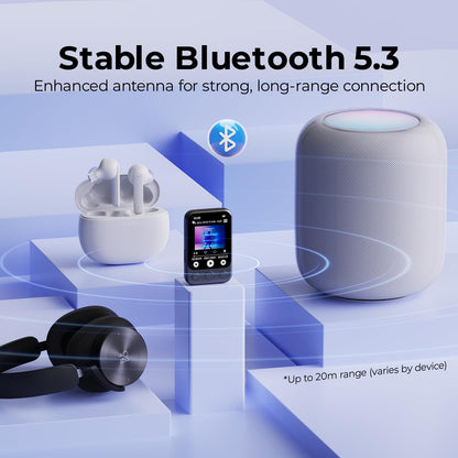 ODEJOI X90 MP3-Player Bluetooth 5.3, 64 GB, Touchscreen & Lautsprecher