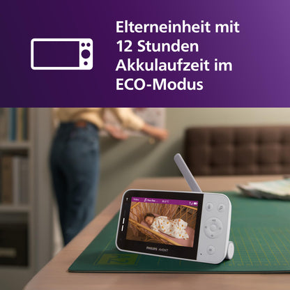 Philips AVENT Connected Babyphone SCD951/26 mit HD-Kamera und WLAN