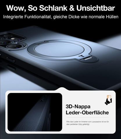TORRAS Ostand Q3 Spin Hülle für Samsung Galaxy S25 Ultra Schwarz