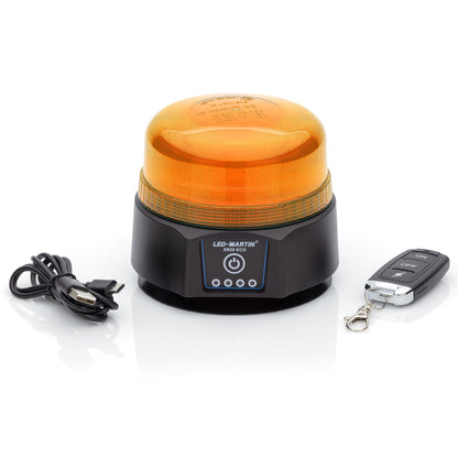 LED-MARTIN XR20 ECO LED-Rundumleuchte gelb mit Magnet und Akku