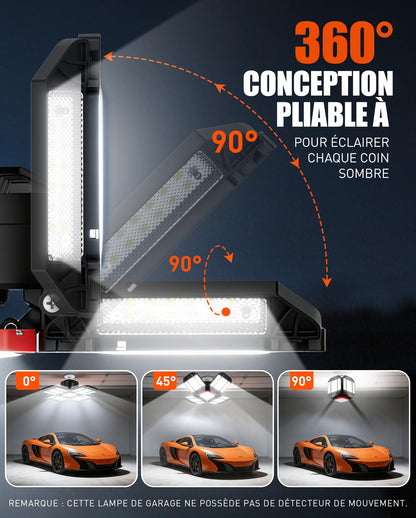 Rafow LED Garagenleuchte P10, 200W, 20000 Lumen, 6500K, 2 Stück