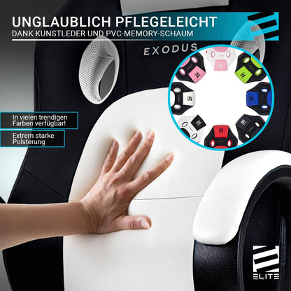 ELITE MG100 Exodus ergonomischer Gamingstuhl - Weiss/Pink