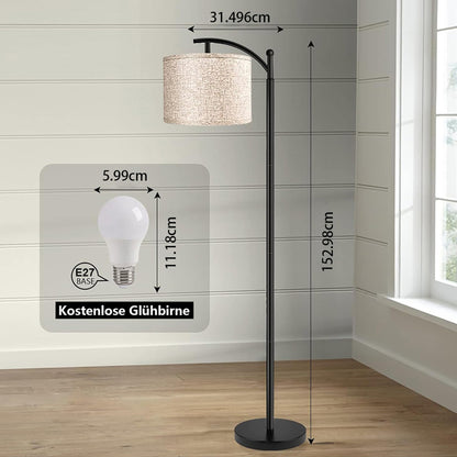 ROTTOGOON LED Stehlampe mit Fussschalter, 3 Farbtemperaturen, schwarz