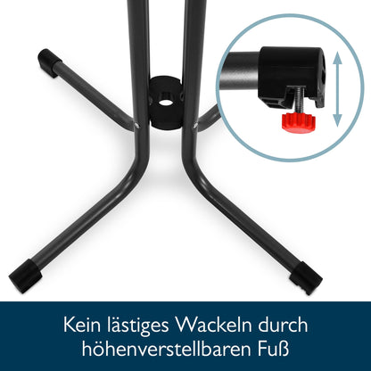 Beautissu Bistroni Bistrotisch rund Ø 80 cm klappbar schwarz