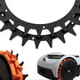 ROBO CLAWS Edelstahl Spikes für Navimow i Serie Mähroboter, schwarz, entgratet und poliert, Durchmesser 255 mm