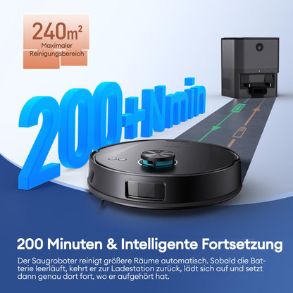 Ultenic T20 Pro+ Saugroboter mit Wischfunktion und Absaugstation