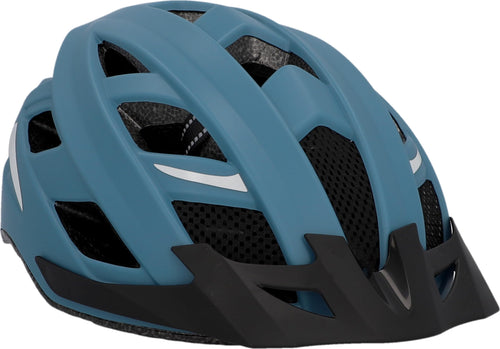 Fischer Urban Plus Chicago Fahrradhelm mit LED-Rücklicht, blau, S/M