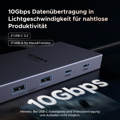 UGREEN Revodok Pro 2111 Dockingstation 2 Monitore 4K 100W PD