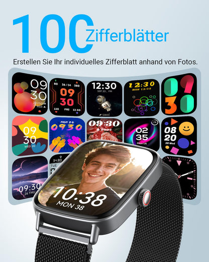 Fitpolo IDW28 Smartwatch mit Telefonfunktion und 1,85-Zoll-HD-Display