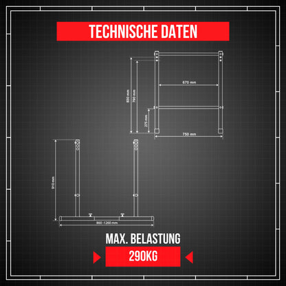 K-Sport Stationärer Barren – Dips & Calisthenics bis 290kg