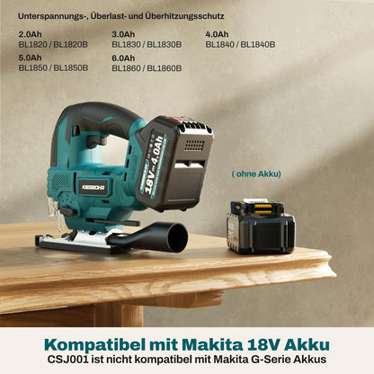 KIESBOHR CSJ001 Akku Stichsäge Makita 18V kompatibel – ohne Akku