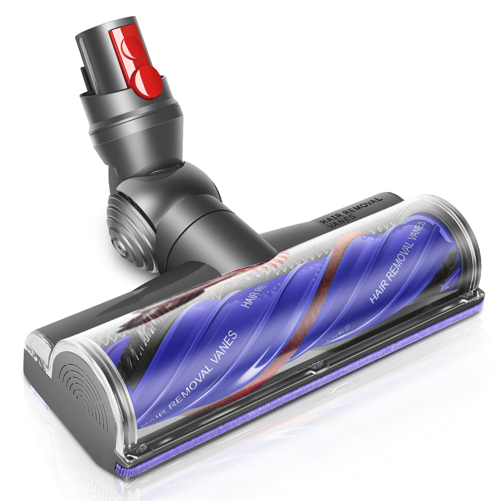 RUKHOOL Bodendüse Elektrobürste für Dyson V12 Detect Slim / V9 – Bürste mit flexiblem Gelenk