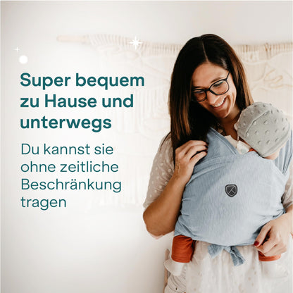 Koala Babycare Tragetuch Baby Neugeborene bis 9 kg, blau